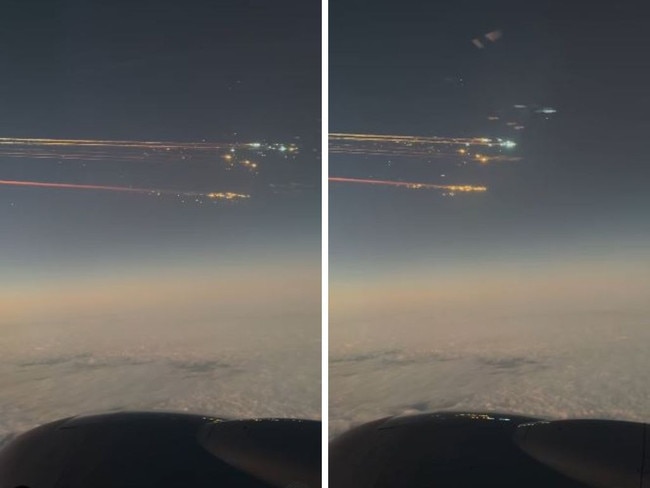 A plane passenger has captured the exact moment Elon Musk’s Starship rocket exploded mere minutes after its launch.