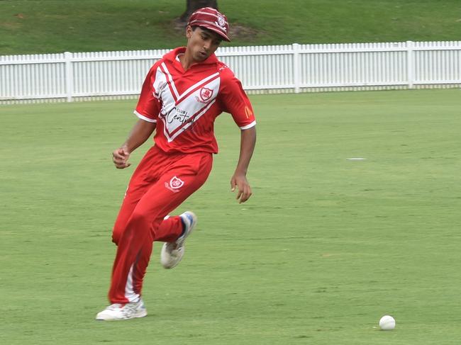 Arjun Mahadik in the field. Picture: Sean Teuma