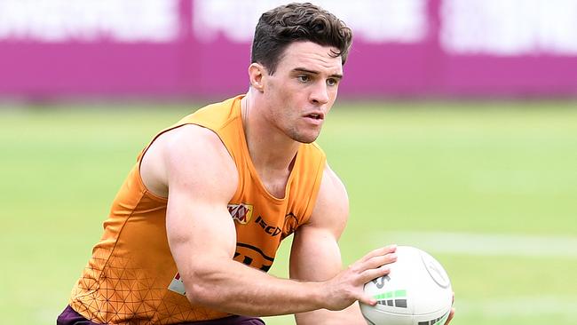 Brisbane Broncos co-captain Brodie Croft has welcomed the pressure being applied by rising star Tom Dearden Picture: AAP