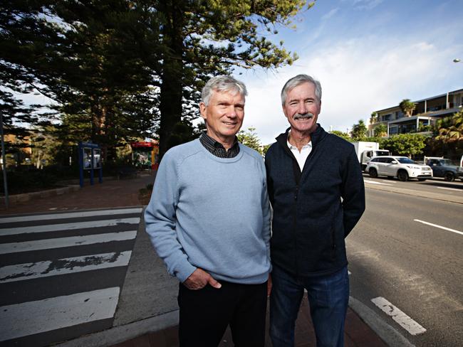 Association member Peter Middleton and association president Gavin Butler from Newport Residents Association at Newport. Picture: Adam Yip / Manly Daily