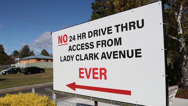 Lady Clark Avenue is the proposed site of the new store. Public rally against the proposed new McDonald's for Claremont. Picture: Nikki Davis-Jones