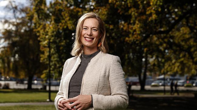 Labor leader Rebecca White has been re-elected and has expressed interest in wanting to stay on as leader. Picture: Zak Simmonds