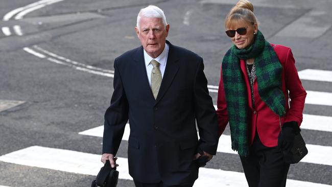 The parents of Ben Roberts-Smith arrive at the Federal Court. Picture: NCA NewsWire / Jeremy Piper