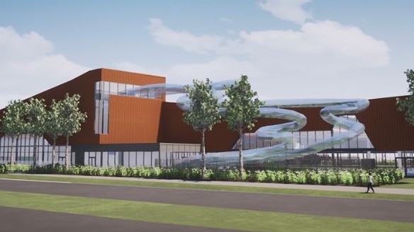 An artist’s impression of Brimbank Council’s new St Albans Leisure Centre. Picture: Brimbank Council