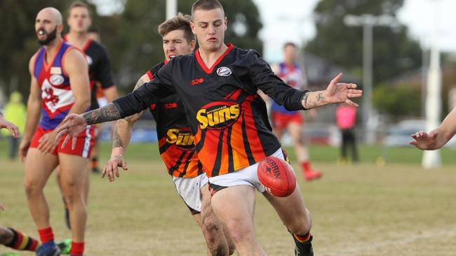 The Suns’ John Tomelty was dangerous in front of the big sticks this year. Picture: WRFL