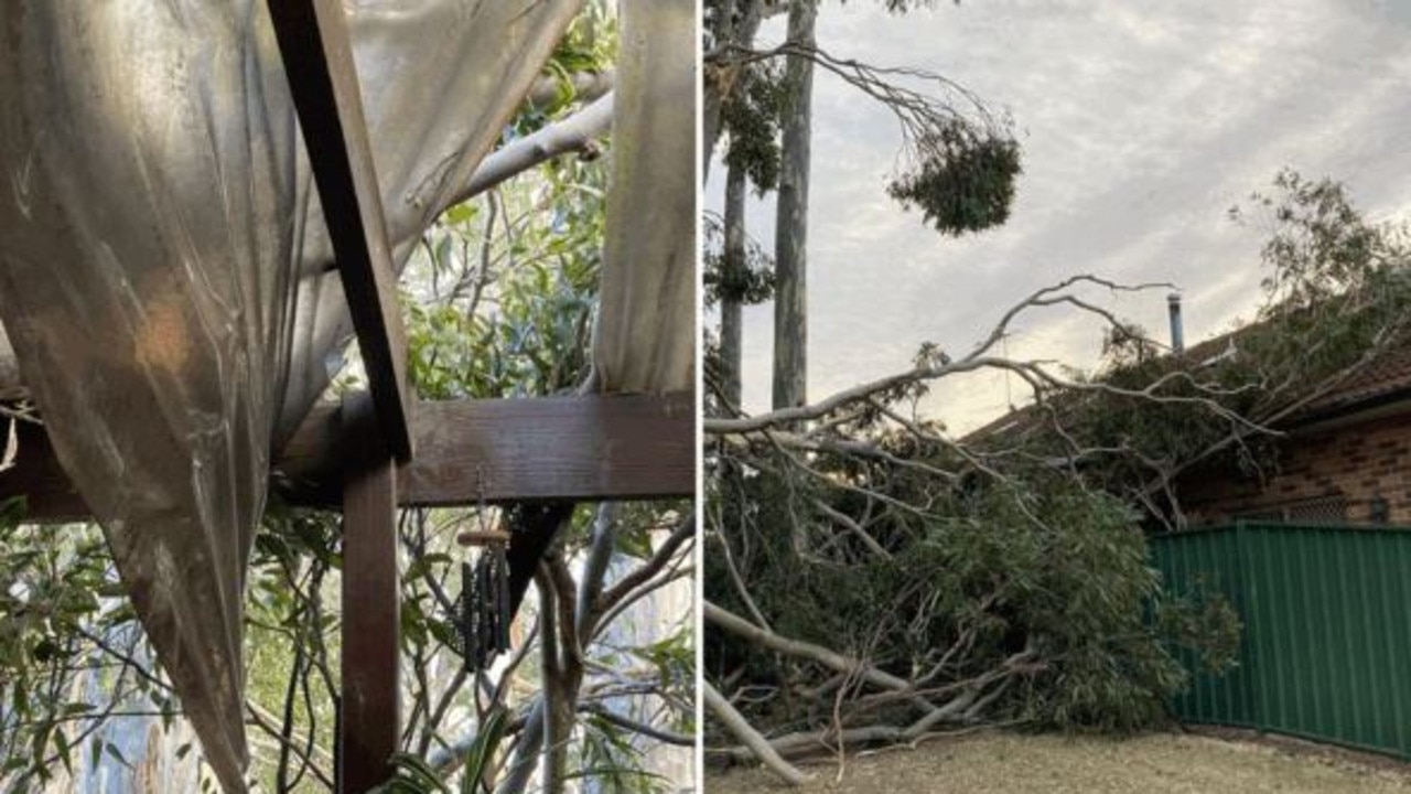 Residents share images of wind destruction at their home. Picture: 2GB