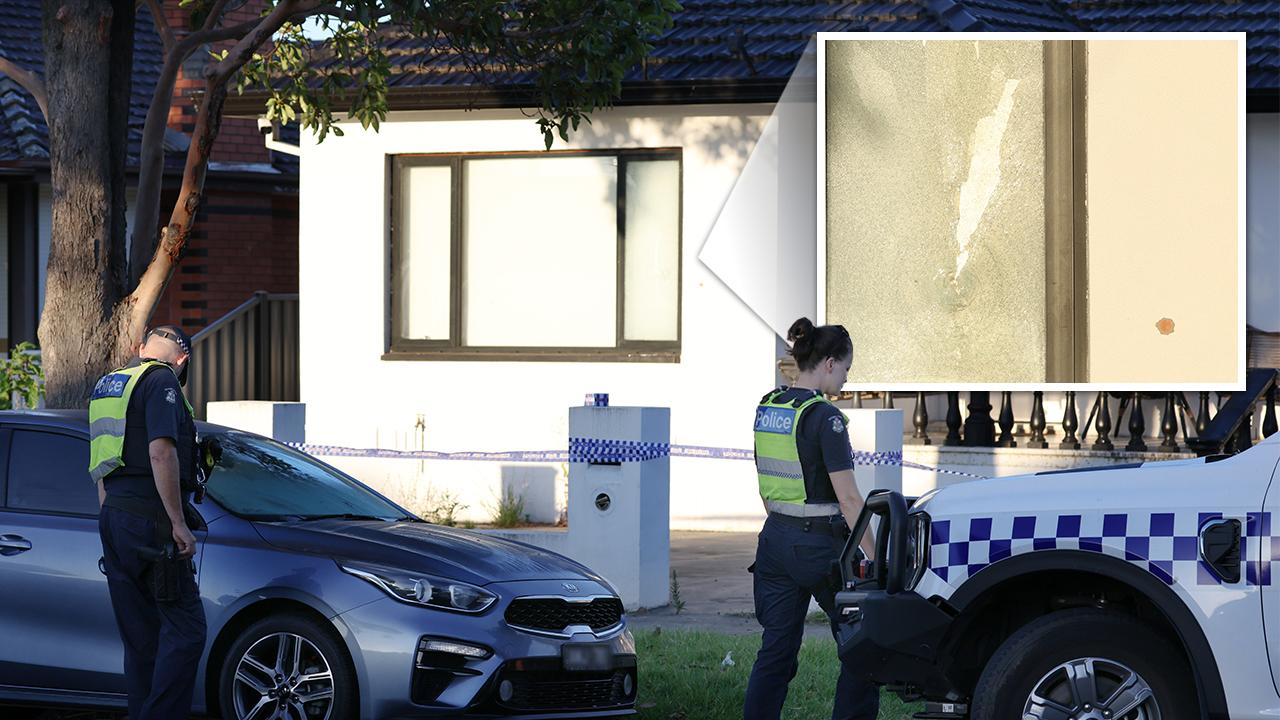 Home peppered with bullets in Altona North