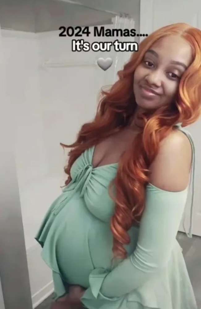 She is now pregnant with twins. Picture: TikTok