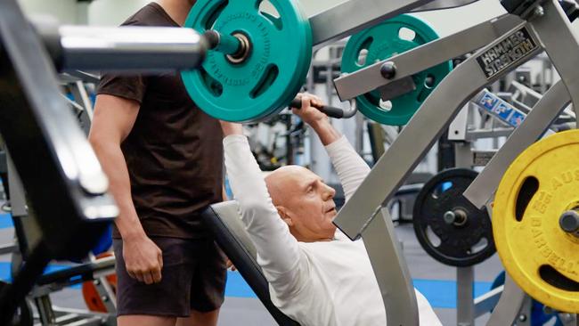 Personal trainer Tom Cleary with Peter Gutwein. 12 week challenge. Picture: Manuel Freudenmann