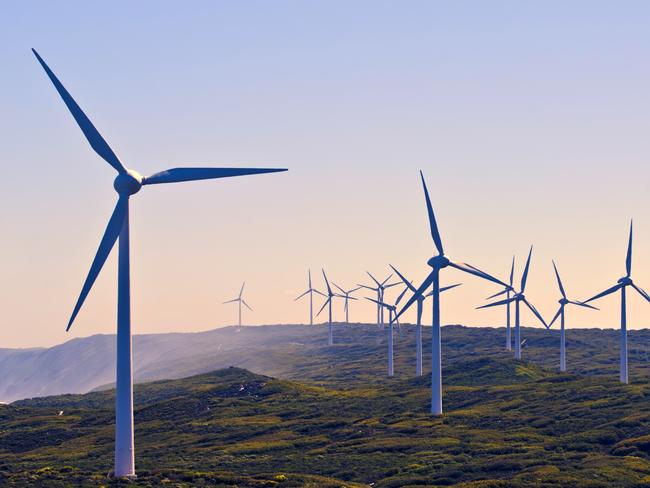 Albany Wind Farm near the town of Albany , Western Australia.