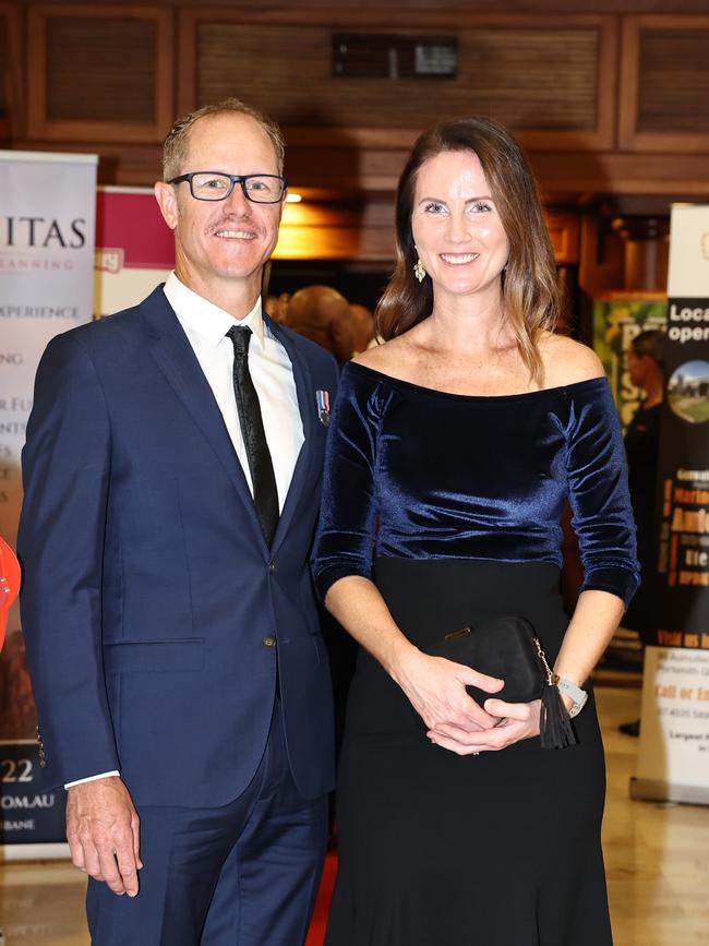 Nick Eden and Amy Eden attend the Cairns RSL sub branch annual Thank You For Your Service gala dinner, held at the Pullman International hotel. Picture: Brendan Radke