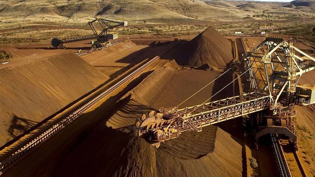 The mining giant also lifted its estimate of the cost of maintaining its Pilbara output. Picture: AFP