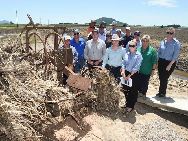 LNP Opposition leader Peter Dutton on the ground in Ingham today along with the Qld Premier David Crisafulli and Senator Susan McDonald. They visited the Hinchinbrook council disaster centre, a local business and then on to a cane farm.