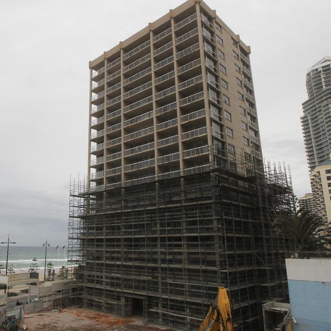 Demolition has begun on the Ikuka building and Billys Beach House sites in Surfers Paradise.