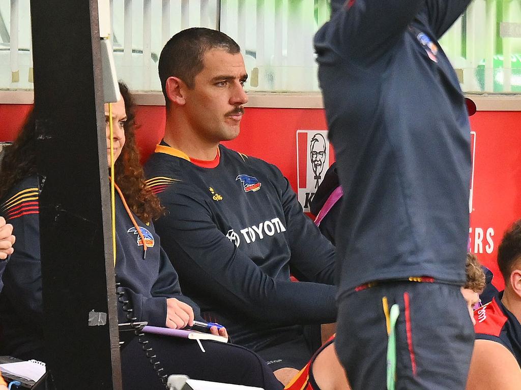 Taylor Walker was subbed out at half-time. Picture: Morgan Hancock/AFL Photos