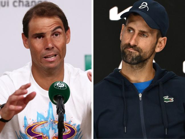 Rafael Nadal and Novak Djokovic.