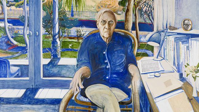 Brett Whiteley’s Patrick White at Centennial Park, 1979-1980. Picture: National Portrait Gallery