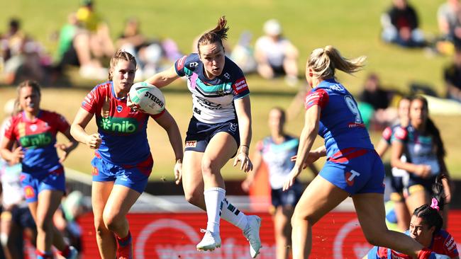 Kirra Dibb led North Queensland to a shock win over Newcastle that forced an honesty session THAT turned their season around. Picture: Jeremy Ng/Getty Images