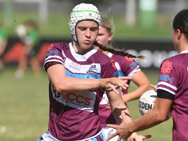 Blackhawks Under-19s women (Harvey Norman U19s) vs Mackay at Jack Manski Oval. Cutters Emily Bella. Picture: Evan Morgan