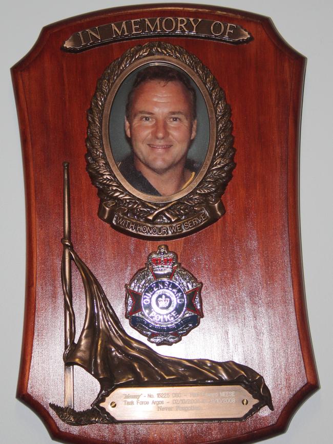 Detective ­Senior Constable Paul Meese died after developing a brain tumour.