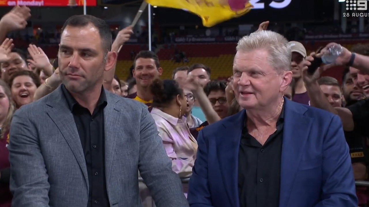 Smith and Vautin were stunned. Photo: Channel 9