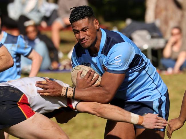 NSW CHS forward Simione Laiafi in action at the ASSRL National Championships. Picture: Darrell Nash/NashysPix