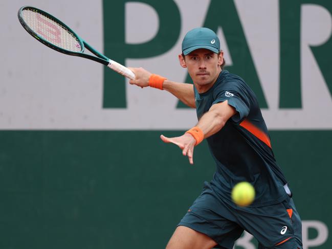 Alex de Minaur earned a straight sets victory. Picture: Getty Images