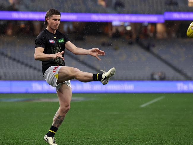 The Tigers will hope to get two first round picks for Liam Baker. Picture: Will Russell/AFL Photos via Getty Images)