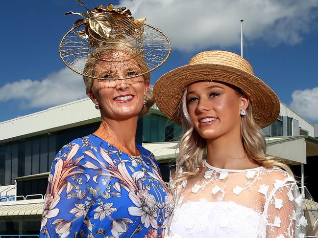 Lisa march and her 15yr old daughter Bella Portelli will be attending alot of the Magic Millions social functions and raceday Pic by David Clark