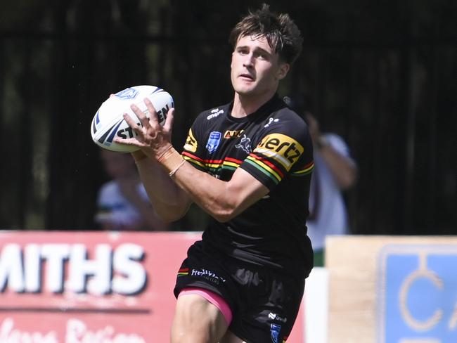 Penrith centre Hunter Bell came up with the match winning play at St Marys. Picture: NCA NewsWire / Martin Ollman