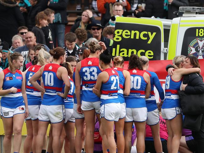 Horrific injury to hospitalised AFLW player revealed