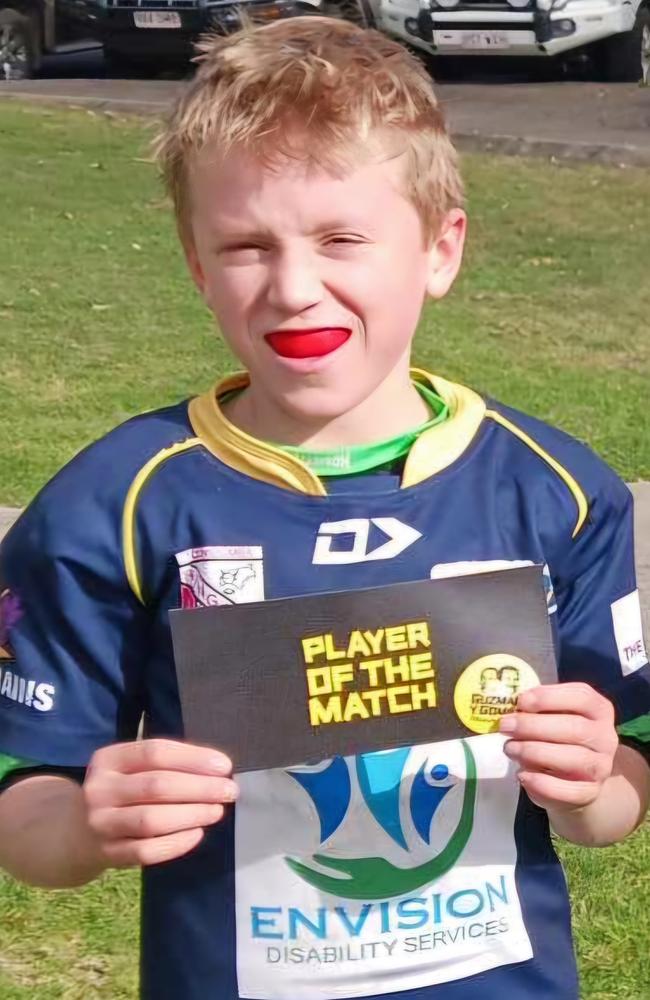 Toowoomba rugby union junior Ollie May.