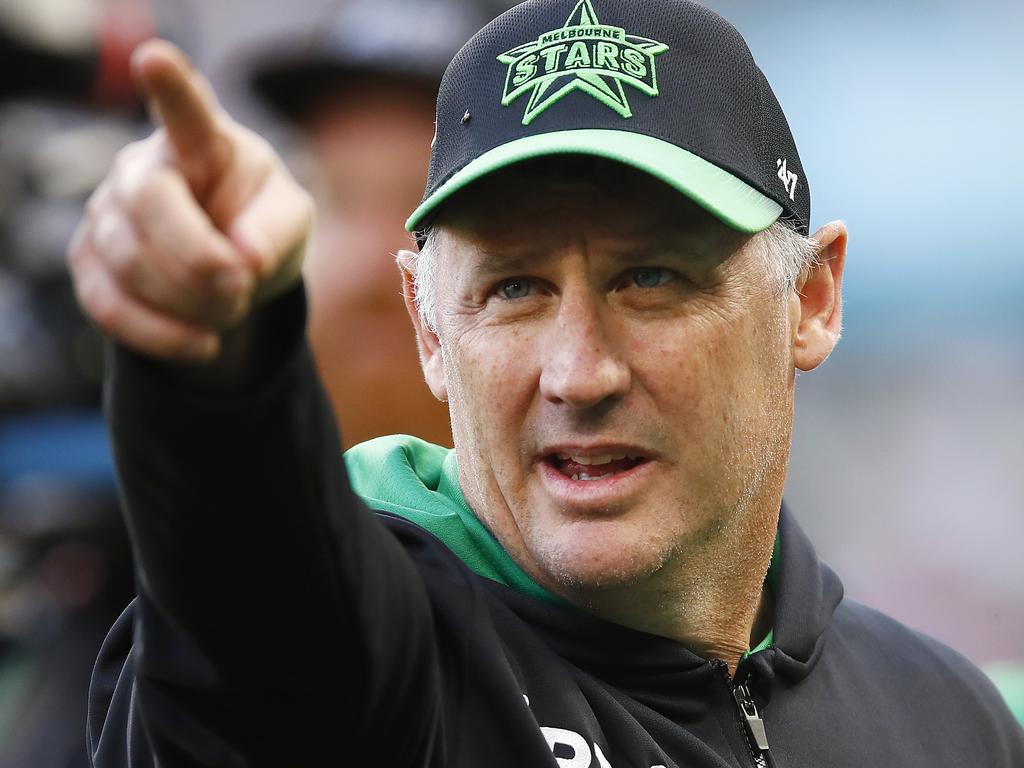 Stars head coach David Hussey says he is a supporter of on-field banter but said Stoinis’ actions didn’t represent the values of his team.