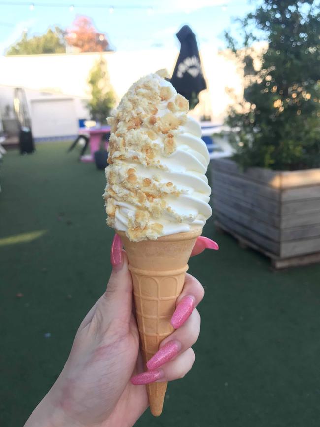 A chicken crunch twist on a Mr Whippy soft serve.