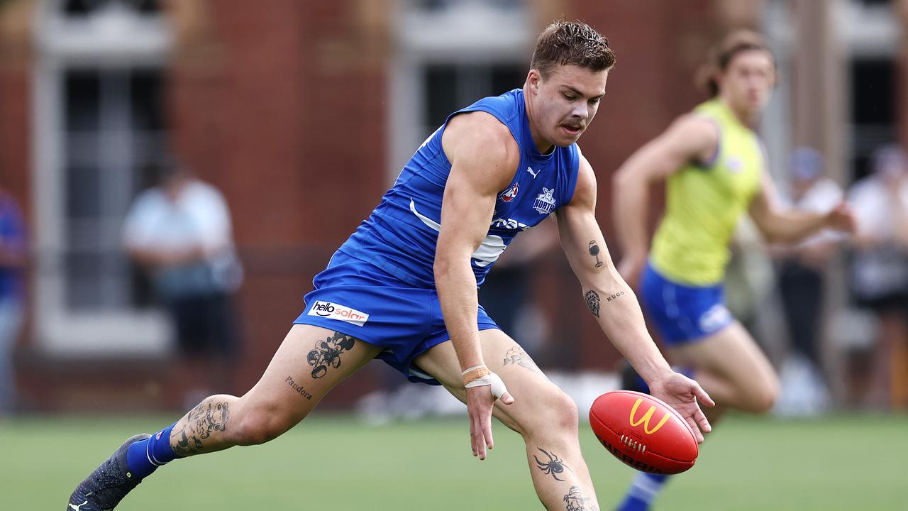 Adelaide, Australia. 03rd June, 2023. Junior Rioli of the Power snaps a  goal during the AFL Round 12 match between the Port Adelaide Power and the  Hawthorn Hawks at the Adelaide Oval