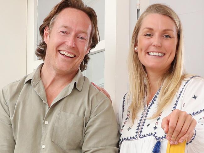 Pictured at their recently purchased apartment in Manly is  Benjamin Lourey and Filippa Jarnmarker.They've been busy doing DIY renovations but will be mostly using tradies which is becoming trend among former Aussie DIY'ers.Picture: Richard Dobson