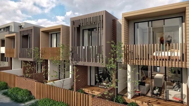 Townhouses like these in Highton, Geelong, are the type of housing project that Sydney desperately needs.