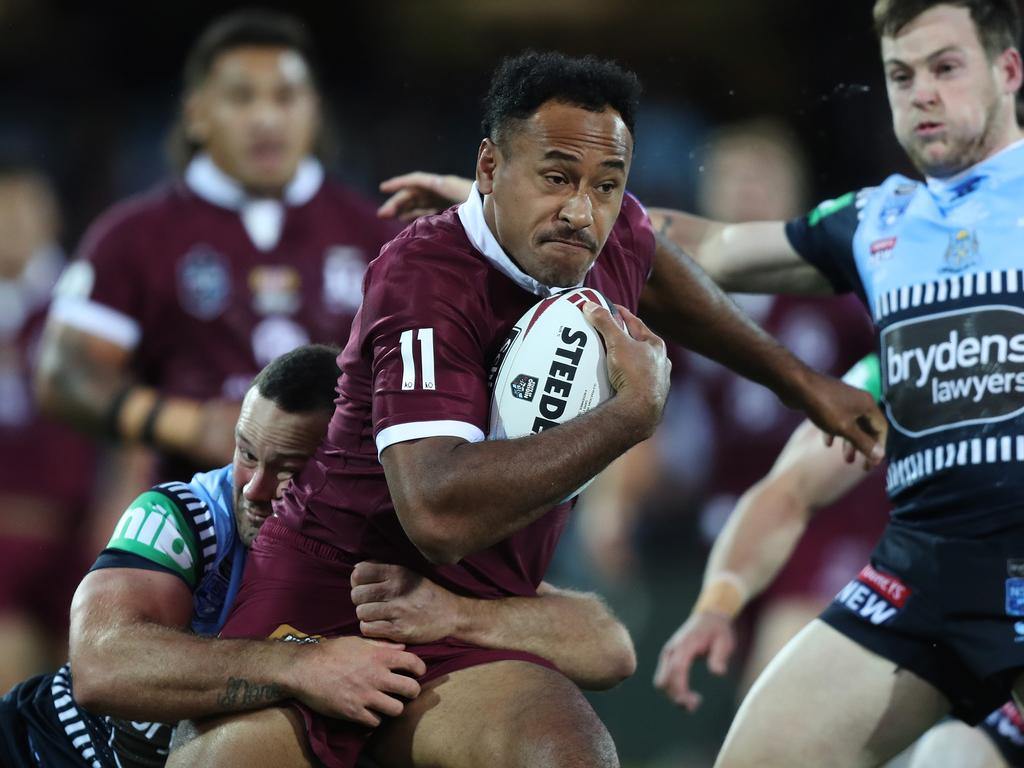 Felise Kaufusi’s experience would be a big loss for the Maroons. Picture: Brett Costello.