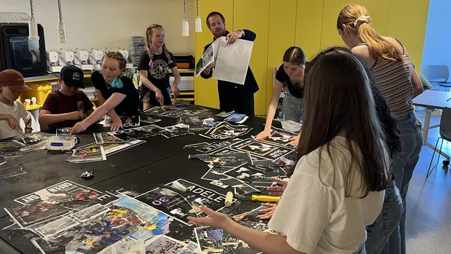 Gareth Budge led a workshop titled Wild Designs for Coffs Harbour students at Yarrila Place.