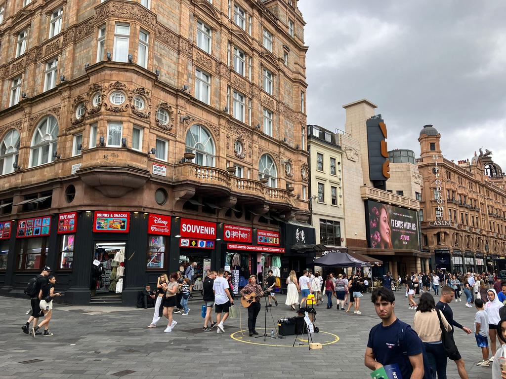 The scene of the stabbing is a hub of activity with people dining and socialising. Picture: Caroline Frost