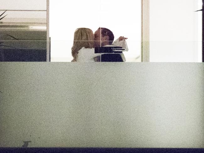 Roxy Jacenko was papped kissing her ex-boyfriend, Nabil Gazal at a party in April. Picture: Matrix