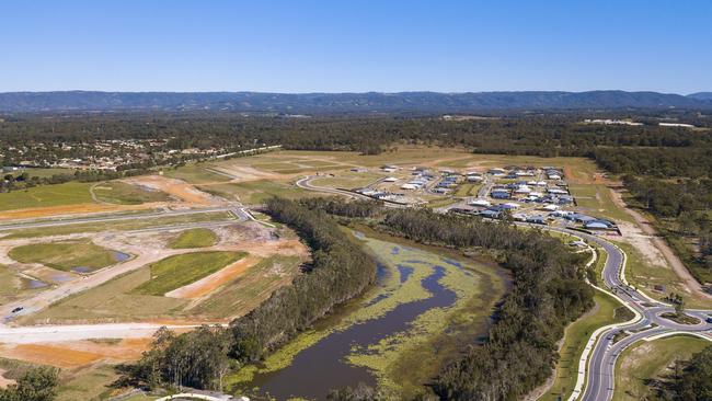 Once complete, Central Springs will feature a 5ha lake surrounded by over 1000 residential dwellings.