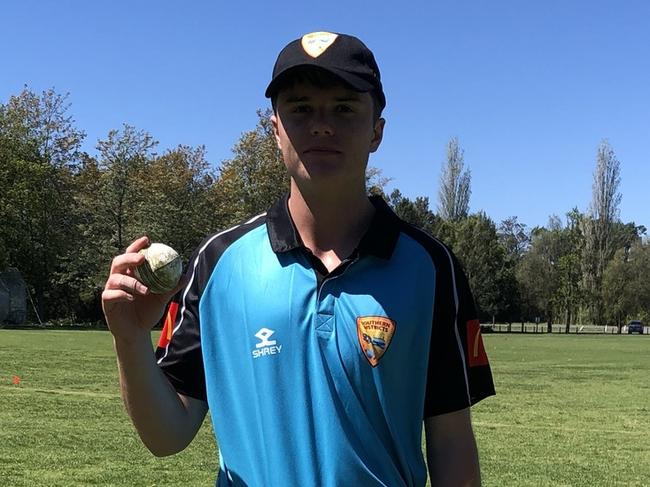 Ted Waterman put in one of the greatest bowling efforts at the Country Colts championships. Photo: Country Cricket NSW