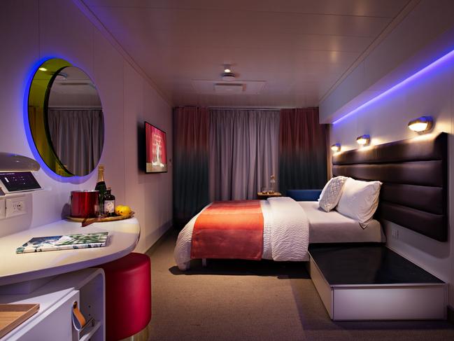 Virgin Voyages’ Cabin 'Sleep' Room. Picture: Supplied