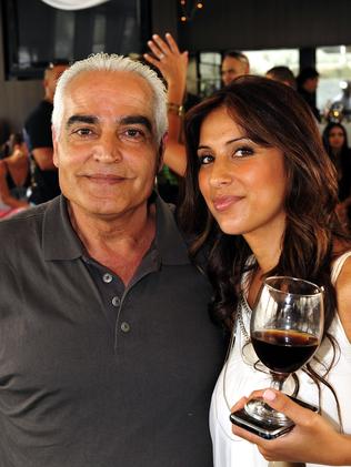 Mick’s wife Carolina and father Ahmad in 2009.