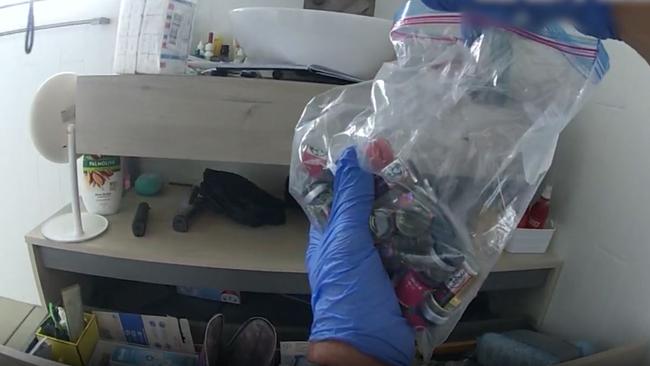 Police have released footage of the moment they bust six people following a seven-month sting targeting drug trafficking in Cairns and Far North Queensland. Watch the full video. Picture: Supplied.