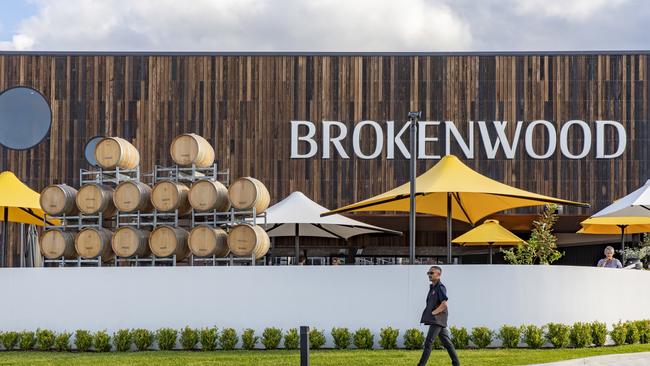 Exterior view of Brokenwood Wines in Pokolbin. Photo: Supplied