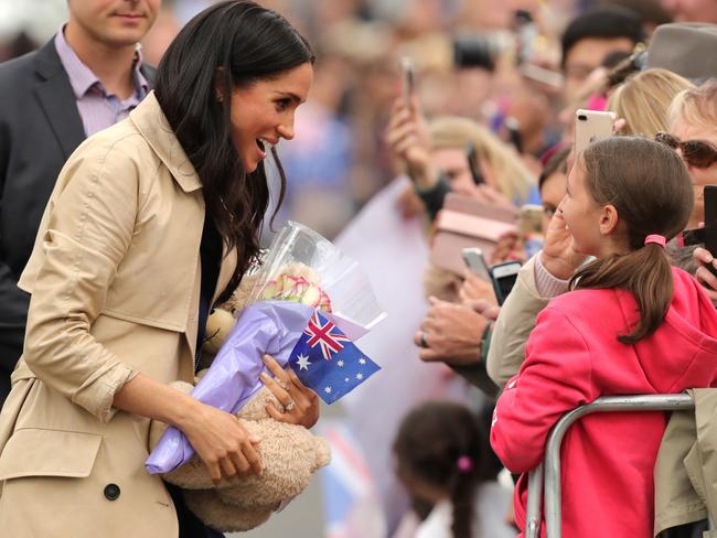 Meghan was just as popular down south as she was in Sydney. Picture: Stuart McEvoy/The Australian