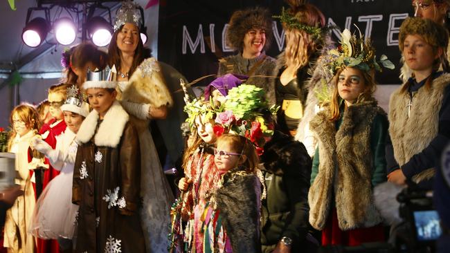 Huon Valley Mid Winter Feast - final day. The best dressed competition in the main tent. PICTURE: MATT THOMPSON
