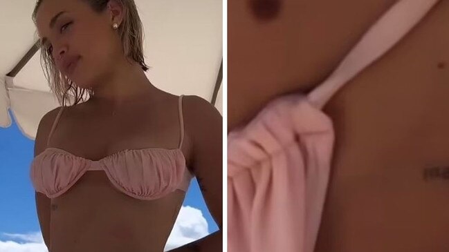 Tammy Hembrow's secret tattoo revealed. Picture: Instagram/TammyHembrow